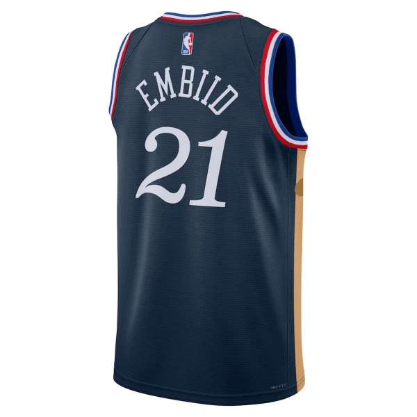 Nike Muški Dres Philadelphia 76ers Joel Embiid City Edition 2025/26 Swingman Navy
