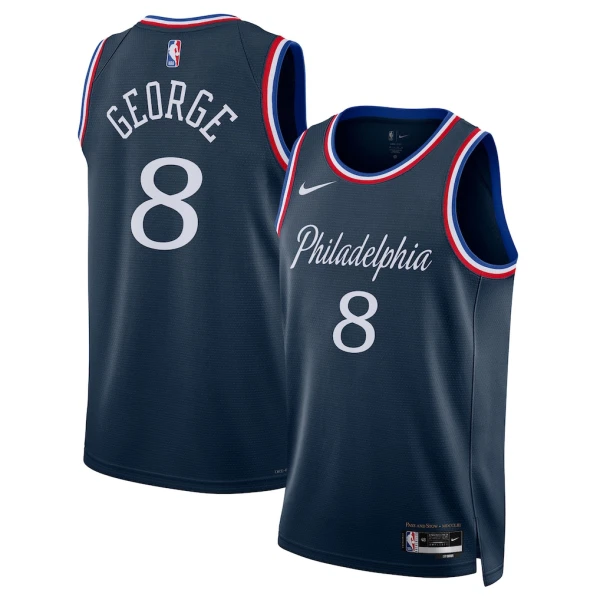 Nike Muški Dres Philadelphia 76ers Paul George City Edition 2025/26 Swingman Navy