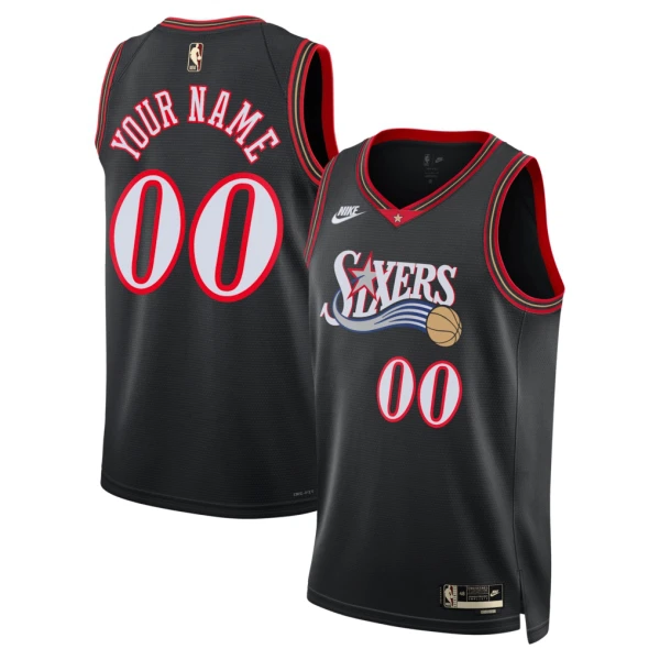 Nike Muški Dres Philadelphia 76ers Personalizacija Classic Edition 2025/26 Swingman Crna