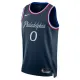 Nike Muški Dres Philadelphia 76ers Tyrese Maxey City Edition 2025/26 Swingman Navy
