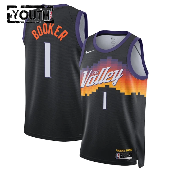 Nike Dječji Dres Phoenix Suns Devin Booker City Edition 2025/26 Swingman Crna