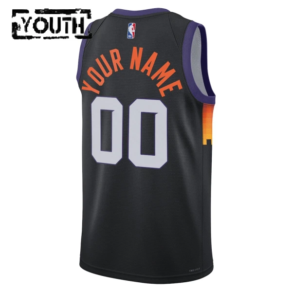 Nike Dječji Dres Phoenix Suns Personalizacija City Edition 2025/26 Swingman Crna