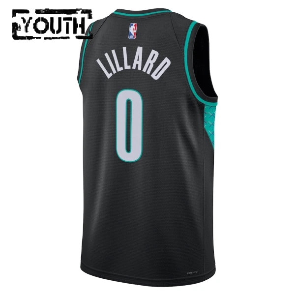 Nike Dječji Dres Portland Trail Blazers Damian Lillard City Edition 2025/26 Swingman Crna