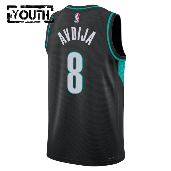Nike Dječji Dres Portland Trail Blazers Deni Avdija City Edition 2025/26 Swingman Crna