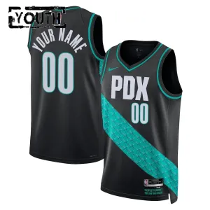Nike Dječji Dres Portland Trail Blazers Personalizacija City Edition 2025/26 Swingman Crna