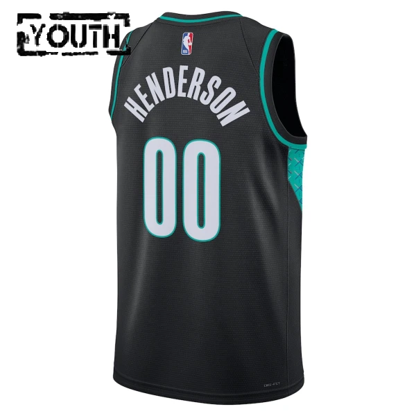 Nike Dječji Dres Portland Trail Blazers Scoot Henderson City Edition 2025/26 Swingman Crna