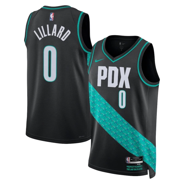 Nike Muški Dres Portland Trail Blazers Damian Lillard City Edition 2025/26 Swingman Crna Nike Muški Dres Portland Trail Blazers Damian Lillard City Edition 2025/26 Swingman Crna