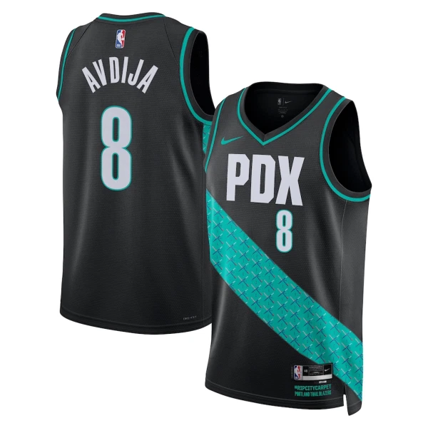 Nike Muški Dres Portland Trail Blazers Deni Avdija City Edition 2025/26 Swingman Crna