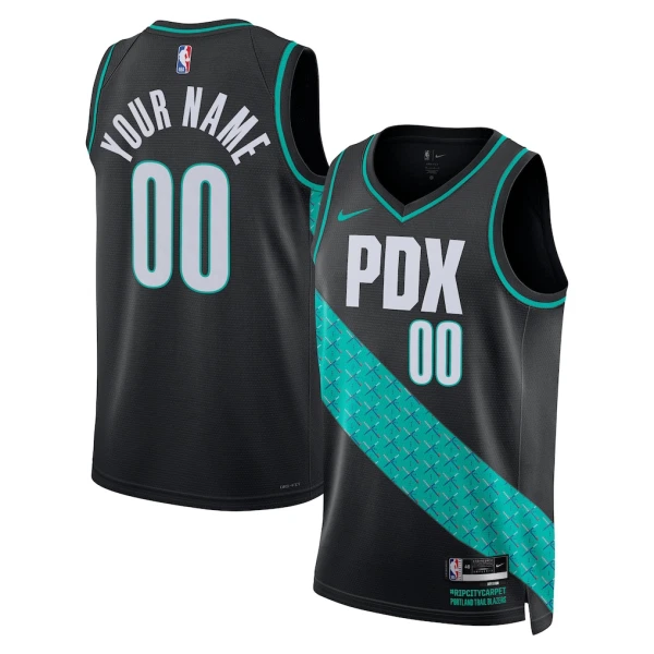 Nike Muški Dres Portland Trail Blazers Personalizacija City Edition 2025/26 Swingman Crna