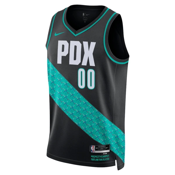 Nike Muški Dres Portland Trail Blazers Scoot Henderson City Edition 2025/26 Swingman Crna