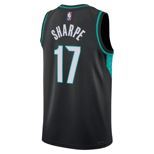 Nike Muški Dres Portland Trail Blazers Shaedon Sharpe City Edition 2025/26 Swingman Crna