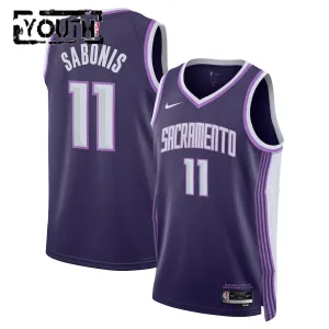 Nike Dječji Dres Sacramento Kings Domantas Sabonis City Edition 2025/26 Swingman Ljubičasta
