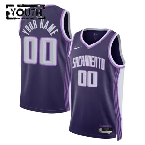 Nike Dječji Dres Sacramento Kings Personalizacija City Edition 2025/26 Swingman Ljubičasta