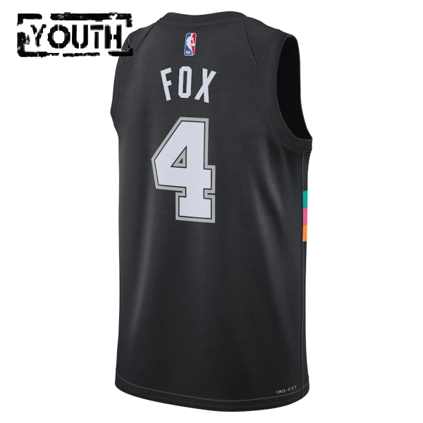 Nike Dječji Dres San Antonio Spurs De Aaron Fox City Edition 2025/26 Swingman Crna