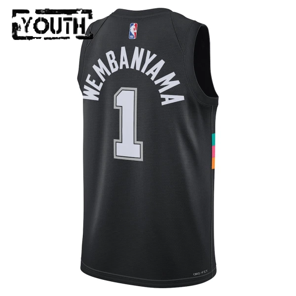 Nike Dječji Dres San Antonio Spurs Victor Wembanyama City Edition 2025/26 Swingman Crna