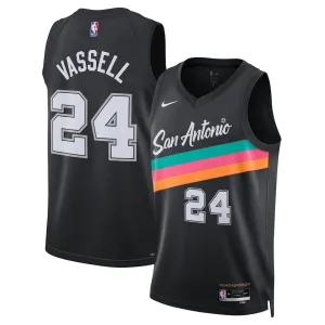 Nike Muški Dres San Antonio Spurs Devin Vassell City Edition 2025/26 Swingman Crna