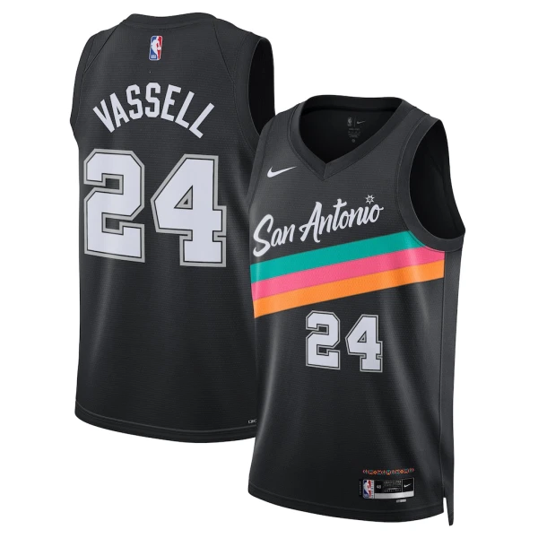 Nike Muški Dres San Antonio Spurs Devin Vassell City Edition 2025/26 Swingman Crna