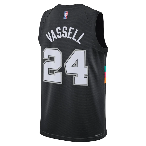 Nike Muški Dres San Antonio Spurs Devin Vassell City Edition 2025/26 Swingman Crna