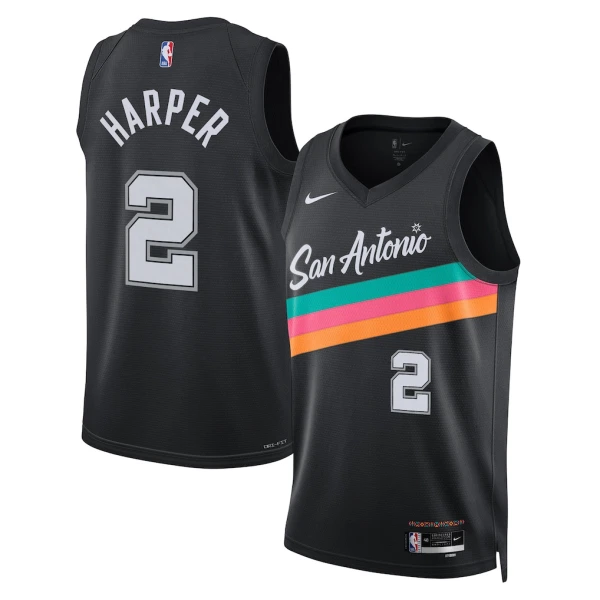Nike Muški Dres San Antonio Spurs Dylan Harper City Edition 2025/26 Swingman Crna