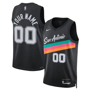 Nike Muški Dres San Antonio Spurs Personalizacija City Edition 2025/26 Swingman Crna