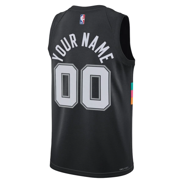Nike Muški Dres San Antonio Spurs Personalizacija City Edition 2025/26 Swingman Crna
