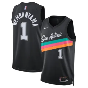Nike Muški Dres San Antonio Spurs Victor Wembanyama City Edition 2025/26 Swingman Crna