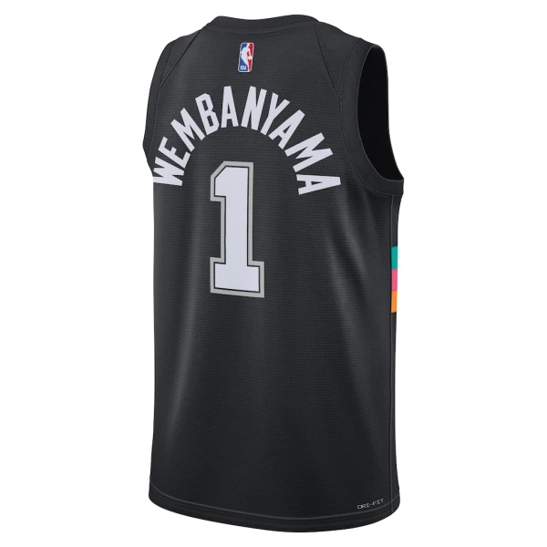 Nike Muški Dres San Antonio Spurs Victor Wembanyama City Edition 2025/26 Swingman Crna