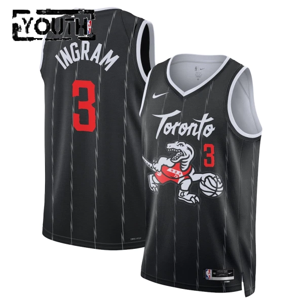 Nike Dječji Dres Toronto Raptors Brandon Ingram City Edition 2025/26 Swingman Crna