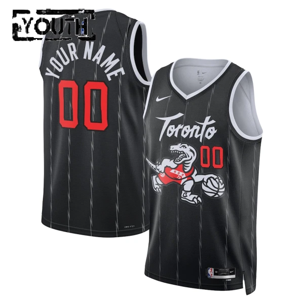 Nike Dječji Dres Toronto Raptors Personalizacija City Edition 2025/26 Swingman Crna Nike Dječji Dres Toronto Raptors Personalizacija City Edition 2025/26 Swingman Crna