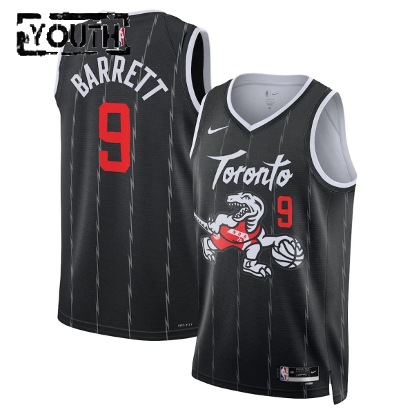 Nike Dječji Dres Toronto Raptors RJ Barrett City Edition 2025/26 Swingman Crna