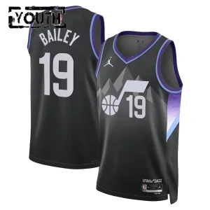 Dječji Dres Utah Jazz Jordan Ace Bailey Statement Edition 2025/26 Swingman Crna