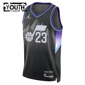 Dječji Dres Utah Jazz Jordan Lauri Markkanen Statement Edition 2025/26 Swingman Crna