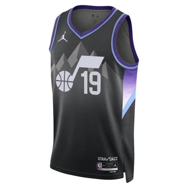 Muški Dres Utah Jazz Jordan Ace Bailey Statement Edition 2025/26 Swingman Crna