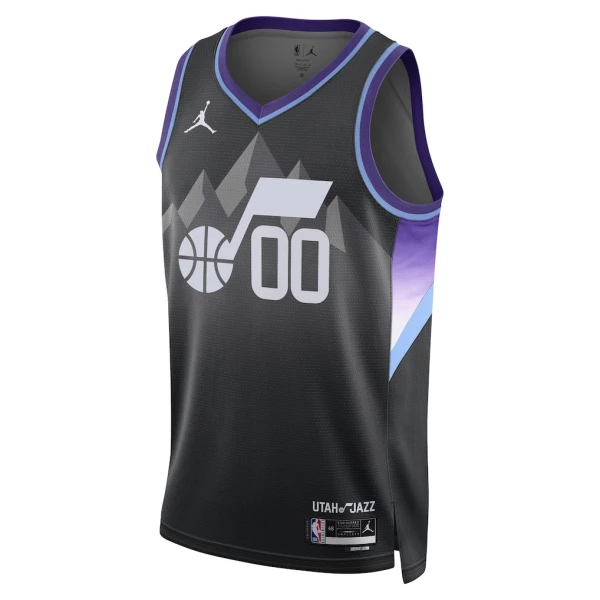 Muški Dres Utah Jazz Jordan Personalizacija Statement Edition 2025/26 Swingman Crna