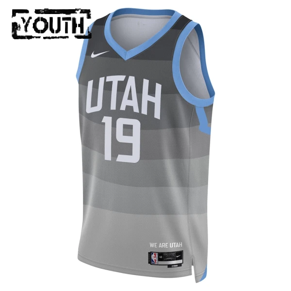 Nike Dječji Dres Utah Jazz Ace Bailey City Edition 2025/26 Swingman Sivo