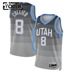 Nike Dječji Dres Utah Jazz Isaiah Collier City Edition 2025/26 Swingman Sivo