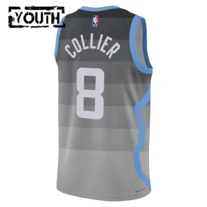 Nike Dječji Dres Utah Jazz Isaiah Collier City Edition 2025/26 Swingman Sivo