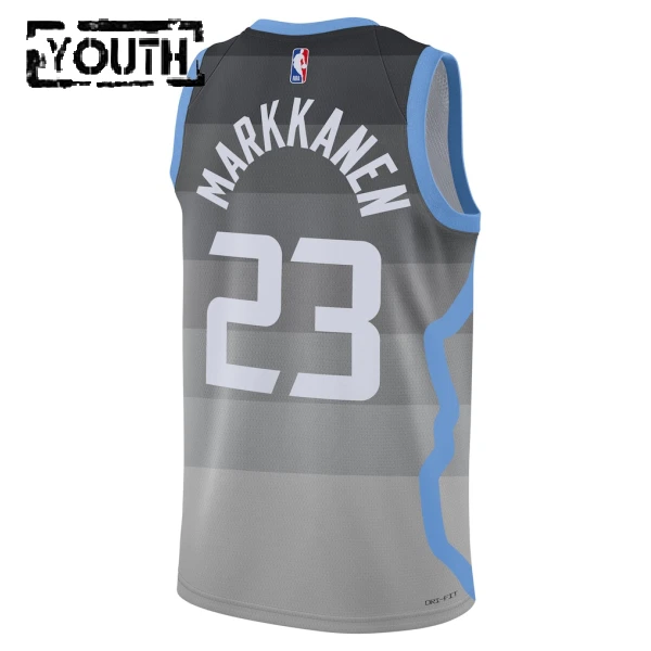 Nike Dječji Dres Utah Jazz Lauri Markkanen City Edition 2025/26 Swingman Sivo