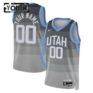 Nike Dječji Dres Utah Jazz Personalizacija City Edition 2025/26 Swingman Sivo
