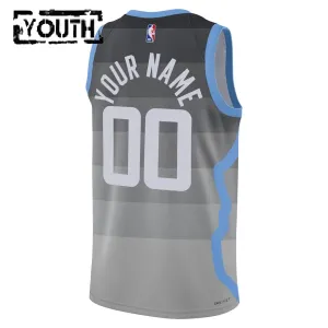 Nike Dječji Dres Utah Jazz Personalizacija City Edition 2025/26 Swingman Sivo