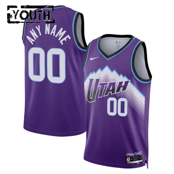 Nike Dječji Dres Utah Jazz Personalizacija Icon Edition 2025/26 Swingman Ljubičasta