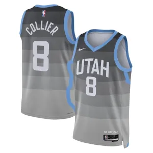 Nike Muški Dres Utah Jazz Isaiah Collier City Edition 2025/26 Swingman Sivo