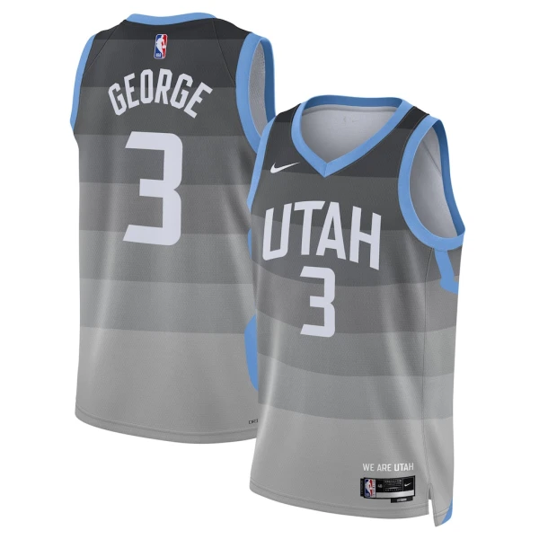 Nike Muški Dres Utah Jazz Keyonte George City Edition 2025/26 Swingman Sivo