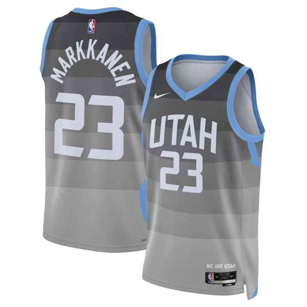 Nike Muški Dres Utah Jazz Lauri Markkanen City Edition 2025/26 Swingman Sivo