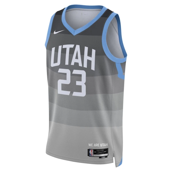 Nike Muški Dres Utah Jazz Lauri Markkanen City Edition 2025/26 Swingman Sivo