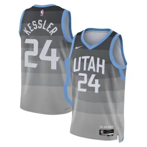 Nike Muški Dres Utah Jazz Walker Kessler City Edition 2025/26 Swingman Sivo
