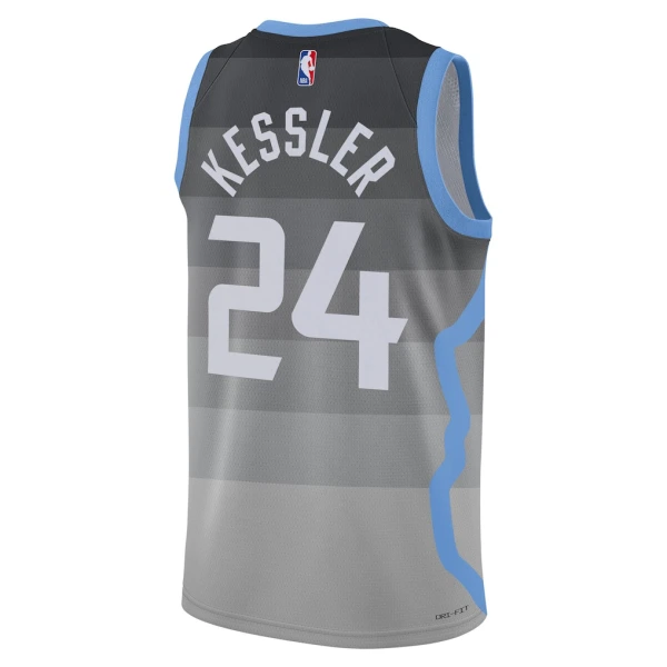 Nike Muški Dres Utah Jazz Walker Kessler City Edition 2025/26 Swingman Sivo