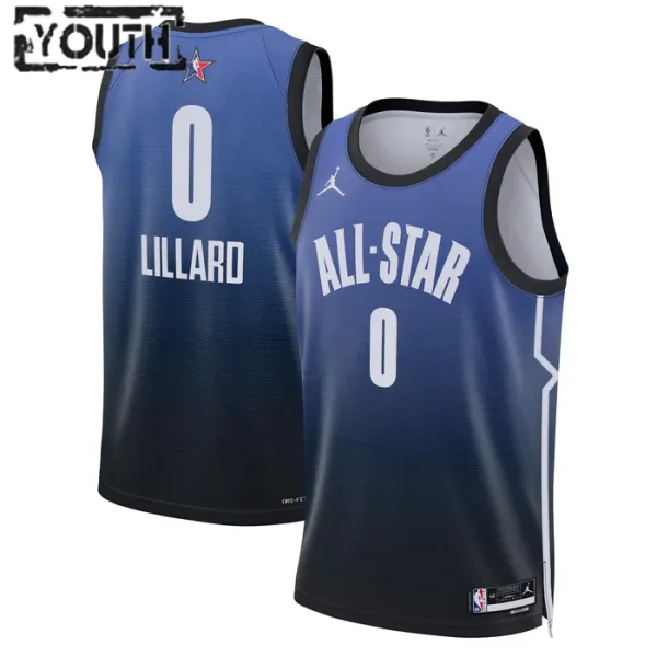 Nike Dječji Dres Damian Lillard 0 All Star 2023 Swingman Plava Nike Dječji Dres Damian Lillard 0 All Star 2023 Swingman Plava