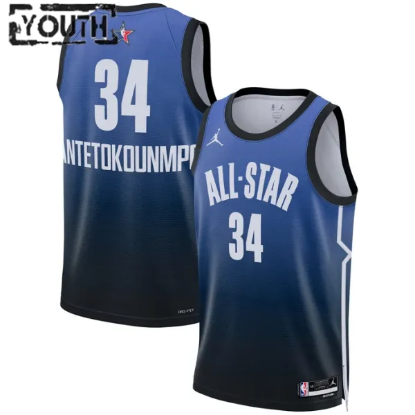 Nike Dječji Dres Giannis Antetokounmpo 34 All Star 2023 Swingman Plava Nike Dječji Dres Giannis Antetokounmpo 34 All Star 2023 Swingman Plava
