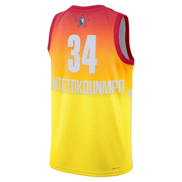 Nike Muški Dres Giannis Antetokounmpo 34 All Star 2023 Swingman NarančAsto